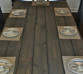 make your own farmhouse table the easy way, diy, how to, painted furniture, rustic furniture, woodworking projects, Modern Meets Rustic Farmhouse Table