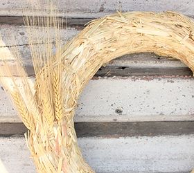 how to make a wheat wreath, crafts, seasonal holiday decor, wreaths