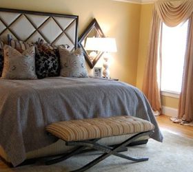 a master makeover see the before amp afters at www facebook com designsbypaisley, bedroom ideas, home decor, living room ideas, A Master Bedroom Soft soothing colors were incorporated