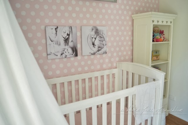 pretty in pink stenciled polka dots, bedroom ideas, diy, painting