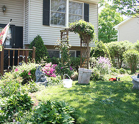 front yard before and after, flowers, gardening, Front yard flower bed before