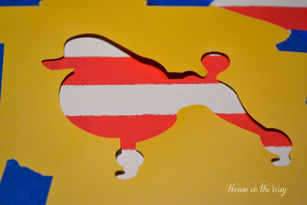 arte com tema de bricolage em paris, Modelo de cartolina poodle franc s criado com minha silhueta