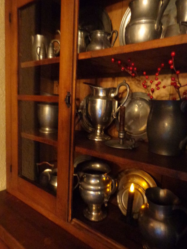 cupboard in kitchen pewter collection, home decor, kitchen cabinets