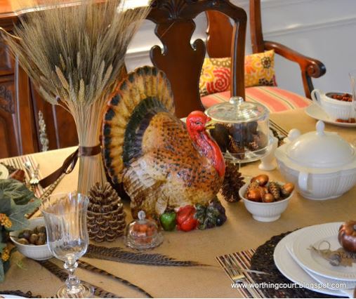thanksgiving tablescape, seasonal holiday d cor, thanksgiving decorations, Mr Tom Turkey makes his grand appearance every Thanksgiving