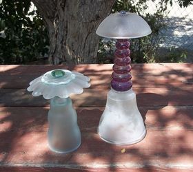 upcycled glass projects, repurposing upcycling, Fairy Umbrellas