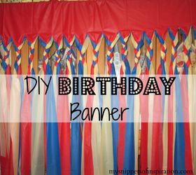 diy party banner, crafts