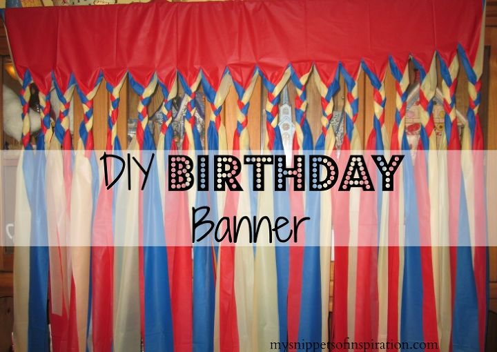 diy party banner, crafts