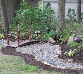 this is another project of mine a dry pond creek bed, ponds water features