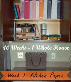 organizing kitchen paper, organizing, Is your kitchen office functioning at FULL capacity Week 1 of my whole house organization challenge tackles kitchen paper Come tackle your kitchen paper