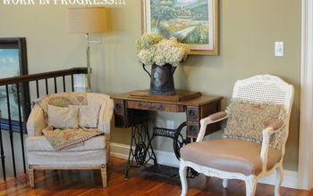 French Chair Makeover in Chalk Paint® by Annie Sloan in Old White