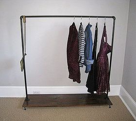 how to build a garment rack, closet, storage ideas