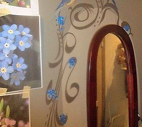 standing mirror to decorated wall mirror, painted furniture