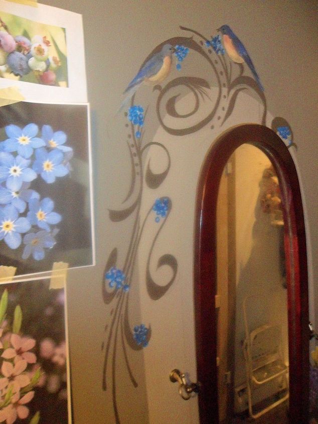 standing mirror to decorated wall mirror, painted furniture