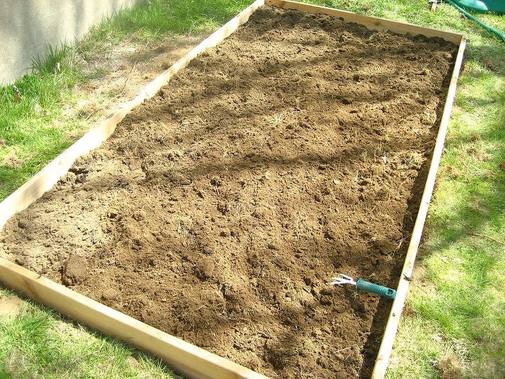 our super cheap and simple raised garden bed, gardening, homesteading, raised garden beds