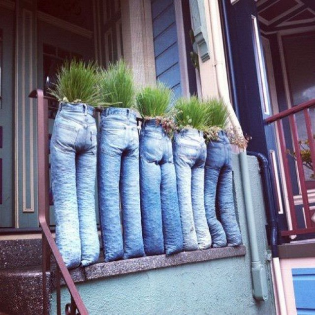 jeans never die, gardening, outdoor living, Jeans never die