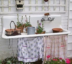 i want to make a water fountain inspiration and a plea for help, Oh goodness how adorable is this old sink idea Rose you are amazing By Fairfield Home and Garden at