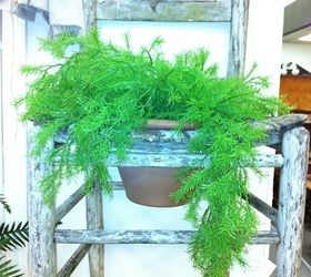 new farmhouse decor, home decor, This old chair turned planter was so cute
