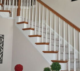 q what kind of spindle replacement for staircase, stairs, what the stairs look like now