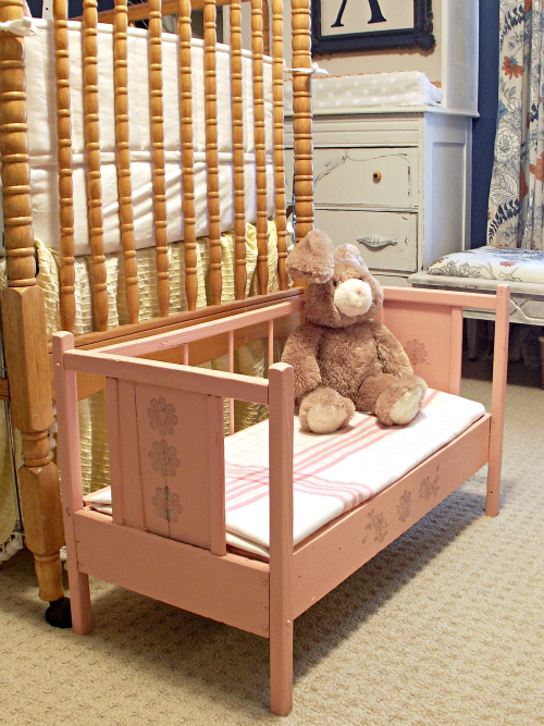 girls nursery reveal, bedroom ideas, home decor, vintage baby doll crib