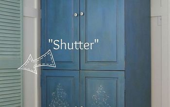 Bi Fold Doors Re-purposed to "Shutters" {Annie Sloan Chalk Paint}