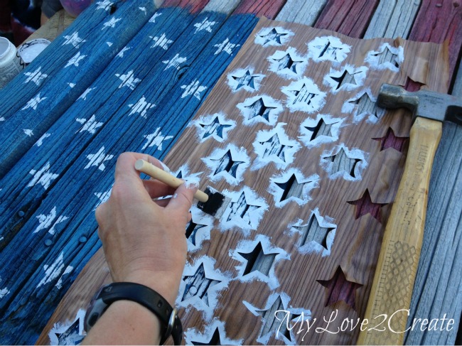 your a grand old flag, crafts, patriotic decor ideas, seasonal holiday decor, woodworking projects