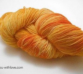 solar dyeing yarn with kool aid to achieve that kettle dyed look, crafts, Here s an upclose picture of the finished orange skein