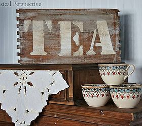 easy and clean decorating, home decor, Height Layers Color Tea Cups Texture Sign and Linen