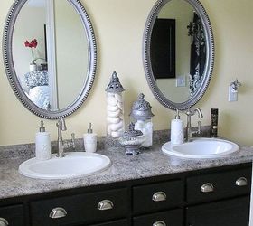 our bathroom remodels 2013, bathroom ideas, home improvement, AFTER Master bath new counters new sinks new faucets Whole new feel