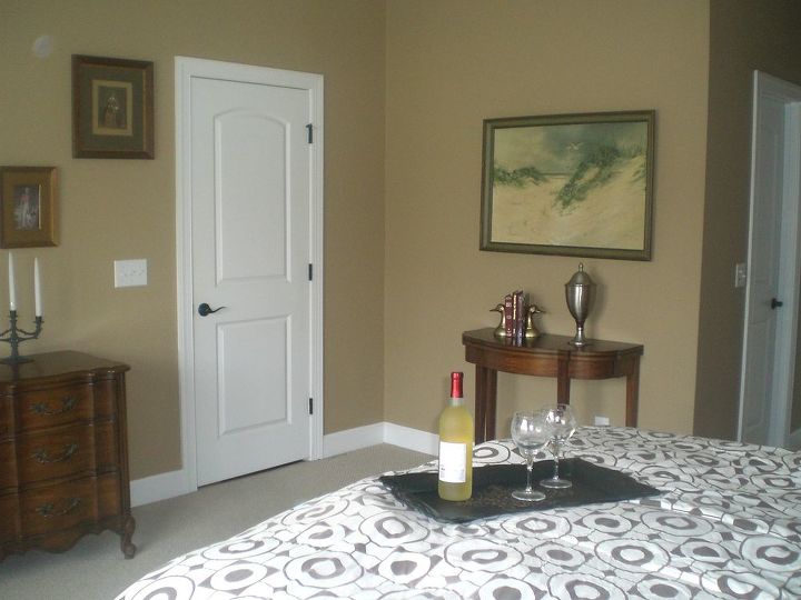 low cost master bedroom makeover, bedroom ideas, home decor, Welcome to a night of good conversation wine and fun