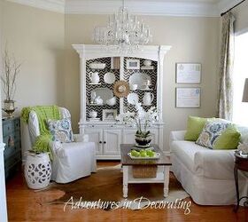 our spring sitting room, home decor, living room ideas, seasonal holiday decor