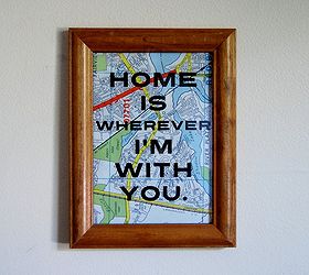 decorate with maps, crafts, home decor