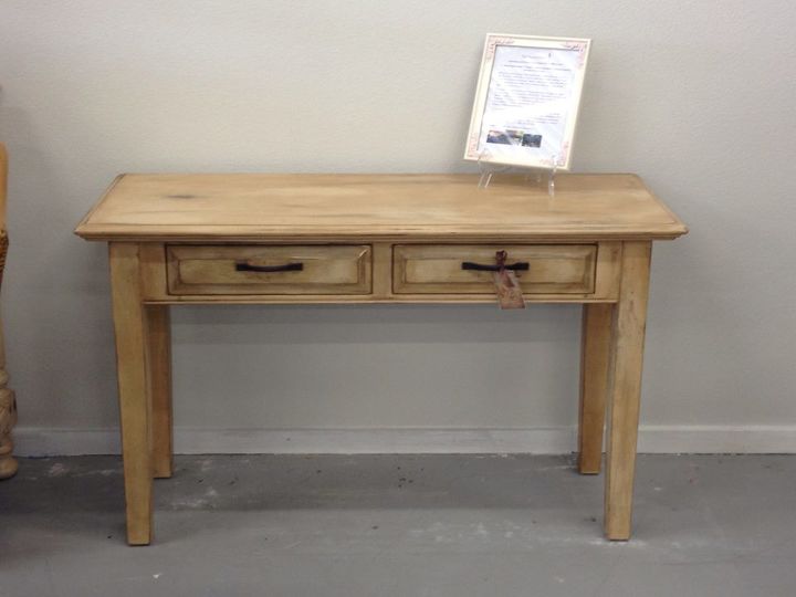 blah oak desk with 2 drawers, painted furniture, repurposing upcycling