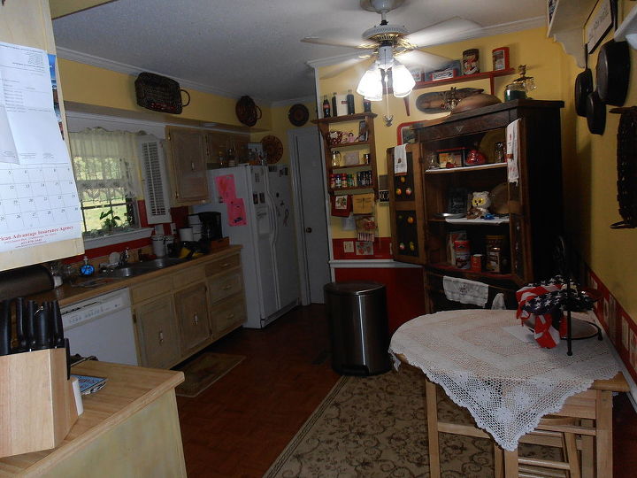 remodeled kitchen, home decor, kitchen design, lots of old stuff in a new place