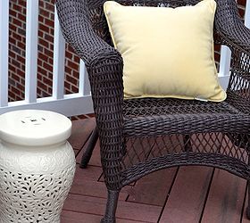 tips for creating a beautiful outdoor space, decks, outdoor living, Outdoor pillows and a gorgeous garden seat add so much