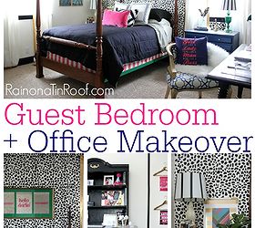 Chic Guest Bedroom + Office Makeover | Hometalk