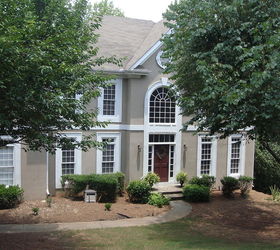 straight from alpharetta ga recently completed rennovation including stucco, curb appeal, home maintenance repairs, roofing, wall decor, BEFORE