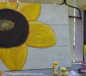 learn to paint a simple sunflower great for fall decorating, crafts, seasonal holiday decor, Come paint A Sunflower