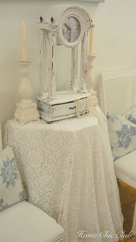 shabby clock makeover, crafts, decoupage, repurposing upcycling