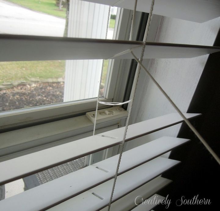 how to clean blinds the easy way, cleaning tips, Remove the pull cords up to the broken slat Replace the slat with one from the bottom