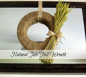 natural jute fall wreath, crafts, wreaths, Easy to make