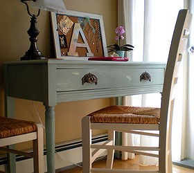 the anything blue friday features ahmazing, home decor, Writing desk transformation from