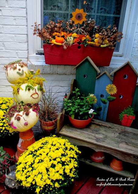 encantadores de jardim inspirados no outono e no halloween, Barb Rosen partilha a decora o interior e exterior