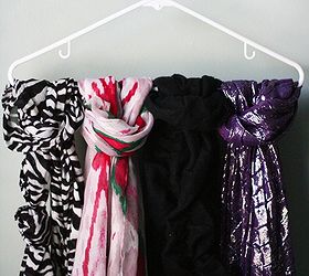 3 simple ways to organize scarves, organizing, Option 1