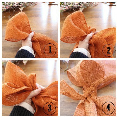 making a burlap bow, crafts