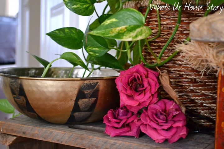 upcycled decorative bowl, crafts, home decor