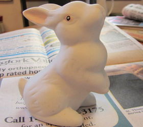 2 faux chocolate bunnies, crafts, easter decorations, seasonal holiday decor, Here is one of my made in China bunnies