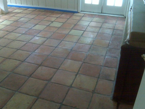 floor tile cleaning, home maintenance repairs, tile flooring, Stone Polishing Before