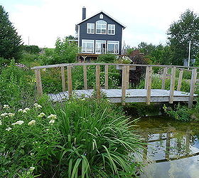 garden bridge my wooden japanese arched pond bridge building idea, landscape, outdoor living, ponds water features, My garden bridge Building Instructions