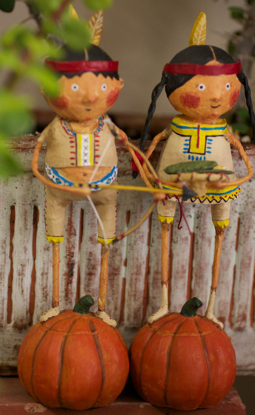 thanksgiving decor using a cast of characters part five, crafts, seasonal holiday decor, thanksgiving decorations, This image was featured in a tweet I made in 2011 with the following Gazette Edtior Or The frog does not drink up the pond in which he lives Indian Proverb pic twitter com uArTzk60