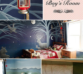 pretty handy girl s home tour, home decor, Son s Camping Themed Room Preview